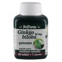 Ginkgo biloba 30 mg + Guarana -MedPharma 67 tabliet