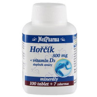 Horčík 300 mg + Vitamín D -MedPharma 107 tablet