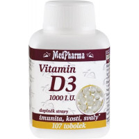 Vitamín D3 1000 I.U -MedPharma 107 tabliet